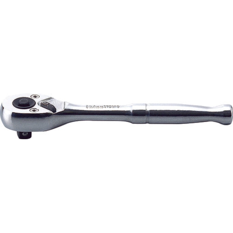 Ko-ken Tools 1/4 Sq. Dr. Ratchet Handle 20 teeth Push Button Length 115mm Polished Handle