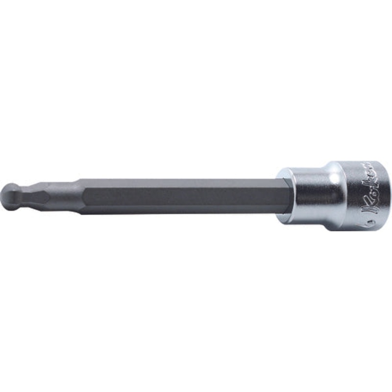 Ko-ken Tools 3/8 Sq. Dr. Bit Socket 4mm Ballpoint Hex Length 100mm