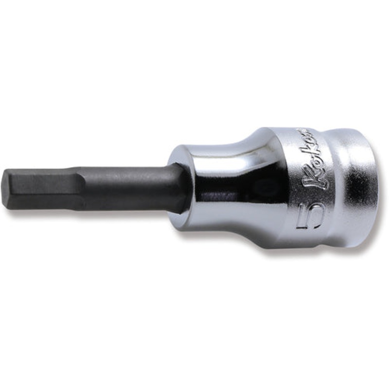Ko-ken Tools 3/8 Sq. Dr. Bit Socket 5mm 6 point Length 50mm Z-series
