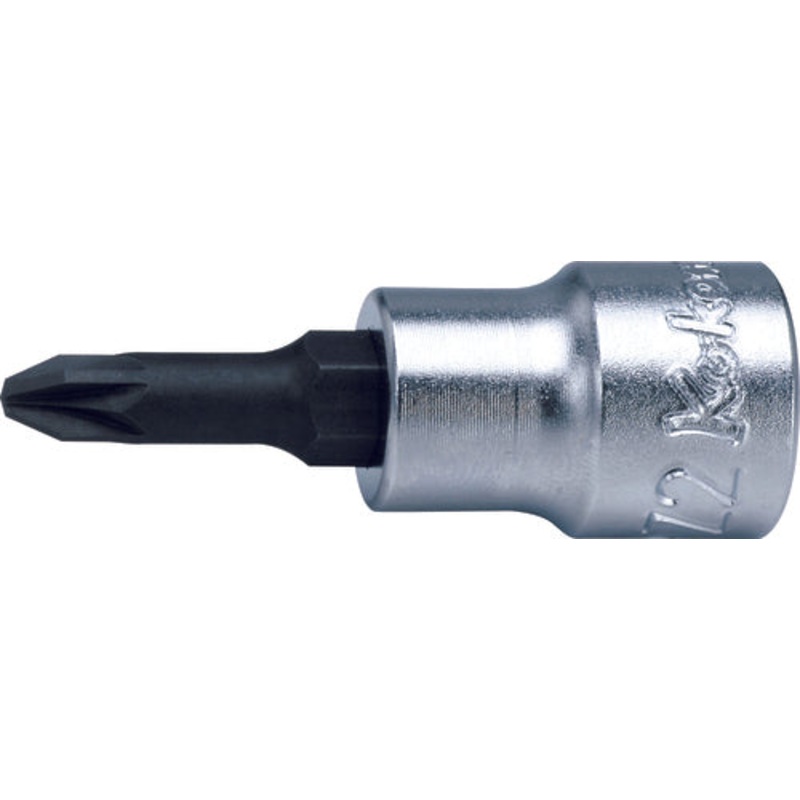 Ko-ken Tools 3/8 Sq. Dr. Bit Socket PZ2 Length 50mm