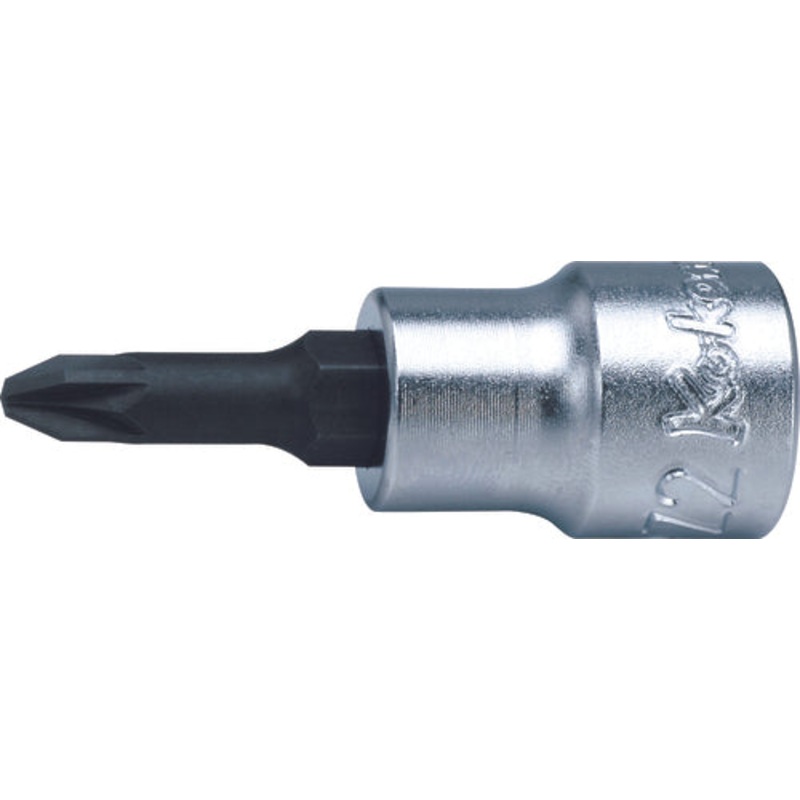 Ko-ken Tools 3/8 Sq. Dr. Bit Socket PZ3 Length 50mm