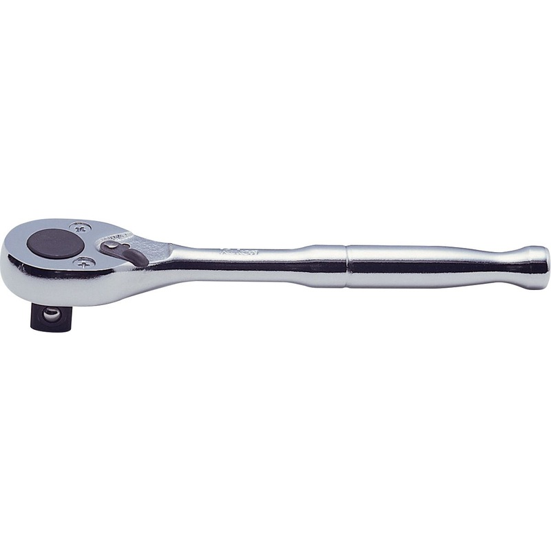 Ko-ken Tools 3/8 Sq. Dr. Ratchet Handle 24 teeth Length 125mm Polished Handle