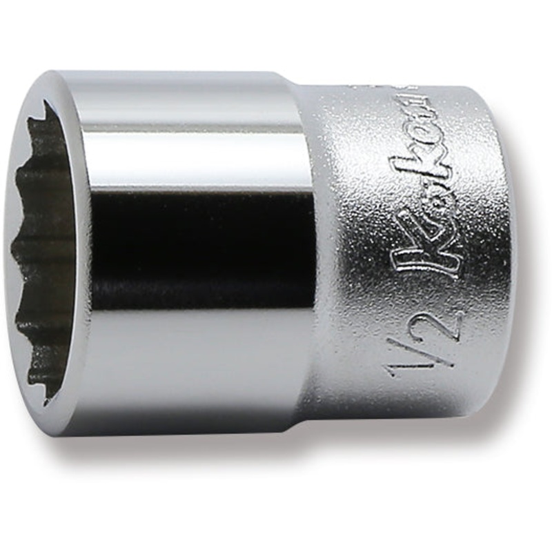 Ko-ken Tools 1/4 Sq. Dr. 12 point chrome SAE Socket 1/2