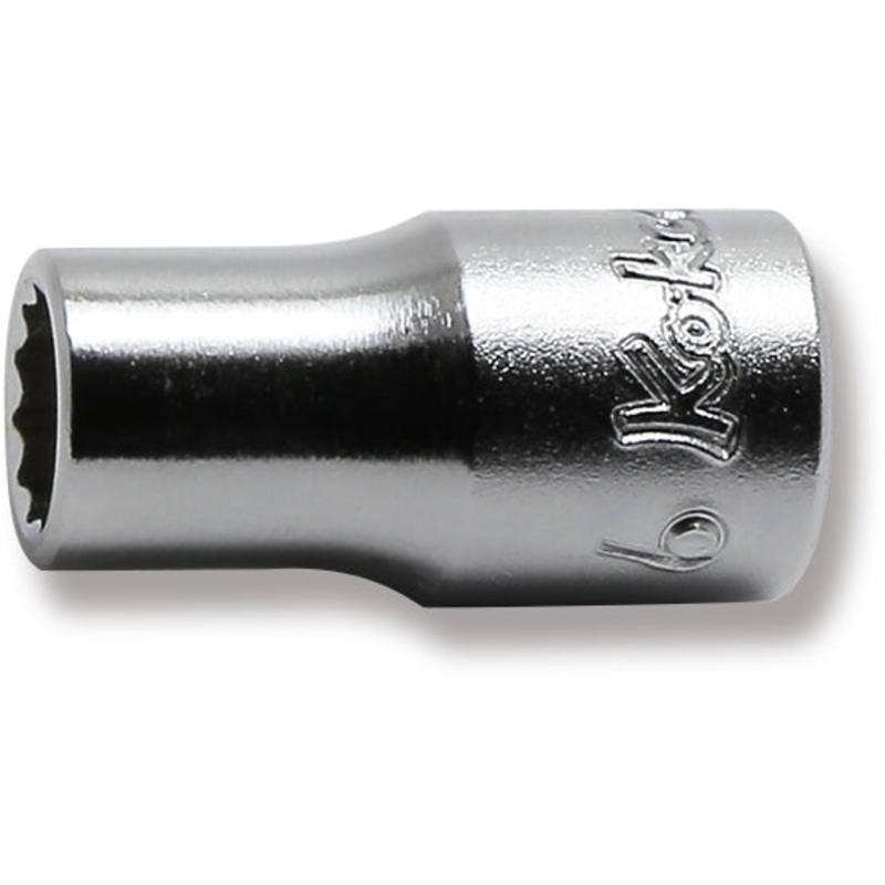 Ko-ken Tools 1/4 Sq. Dr. 12 Point chrome SAE Socket 6mm