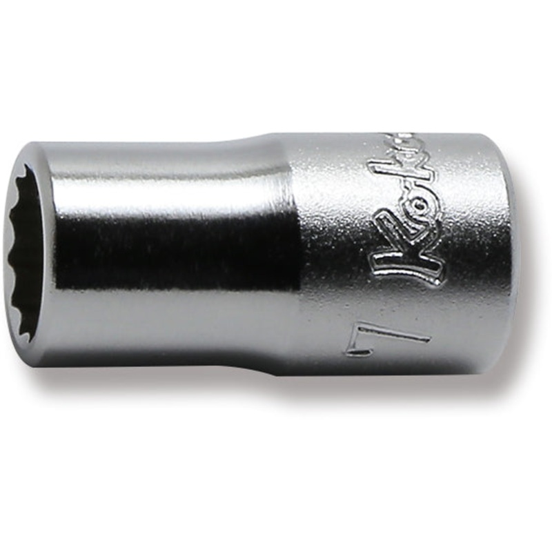 Ko-ken Tools 1/4 Sq. Dr. 12 Point chrome SAE Socket 7mm