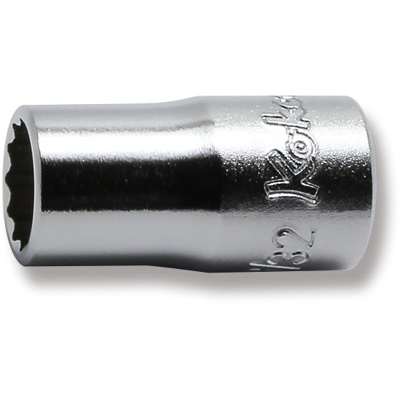 Ko-ken Tools 1/4 Sq. Dr. 12 point chrome SAE Socket 9/32