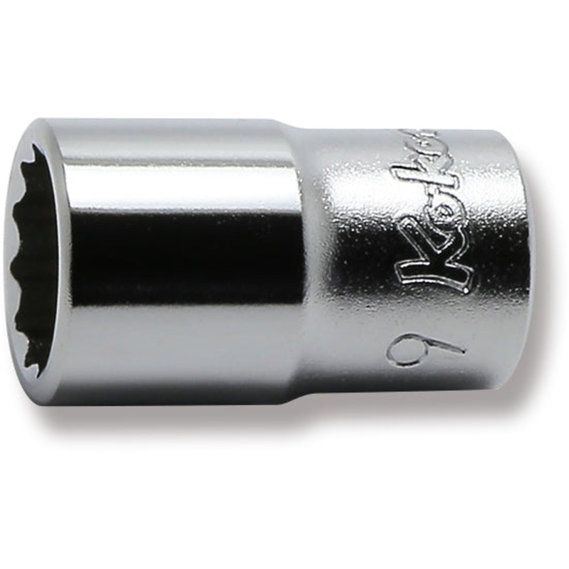 Ko-ken Tools 1/4 Sq. Dr. 12 Point chrome SAE Socket 9mm