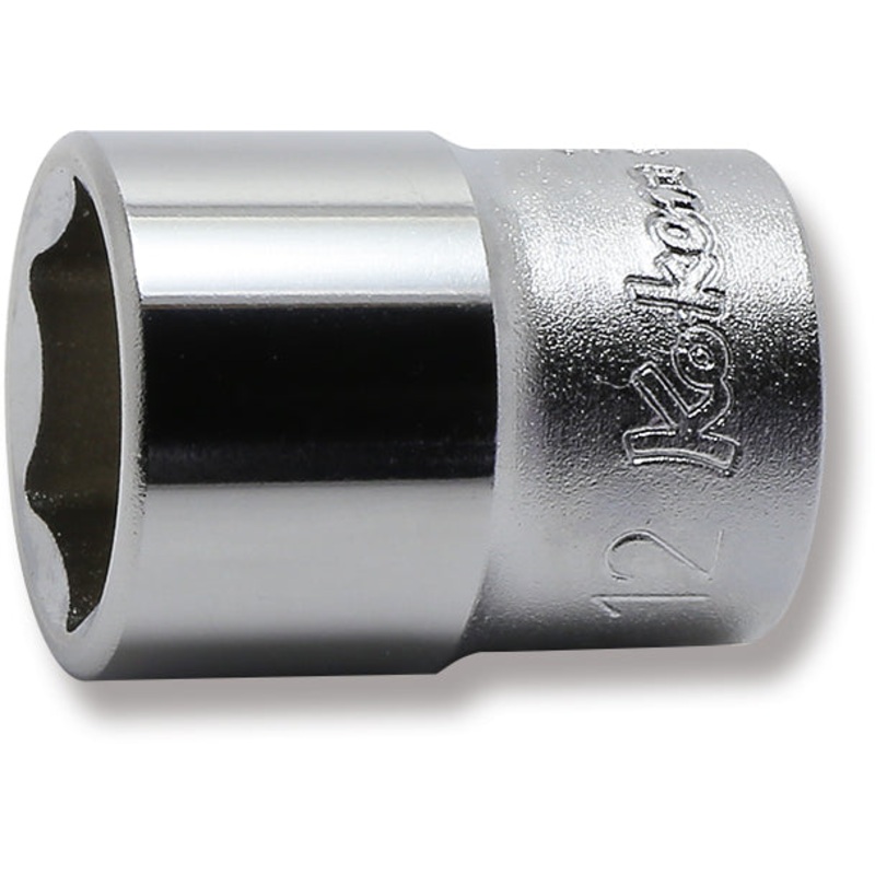 Ko-ken Tools 1/4 Sq. Dr. 6 point chrome Metric Socket 12mm