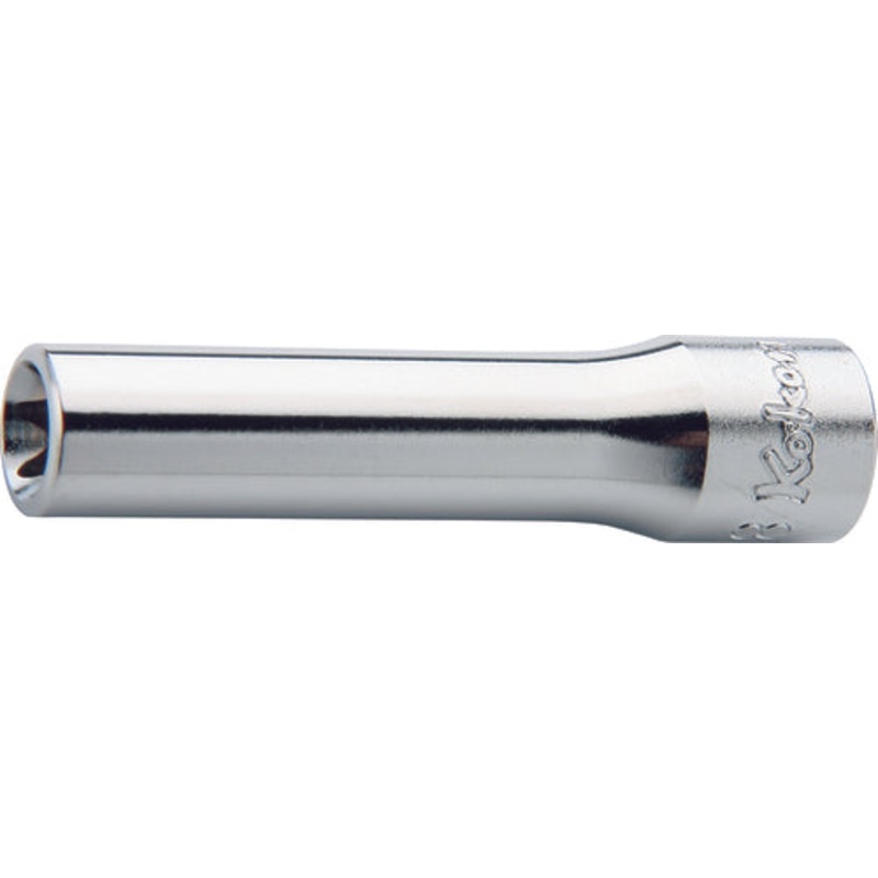 Ko-ken Tools 1/4 Sq. Dr. Deep TORX E6 Socket – Length 50mm