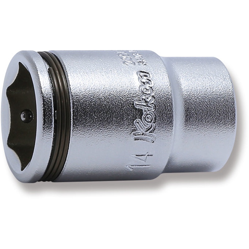 Ko-ken Tools 1/4 Sq. Dr. Semi-Deep NUT GRIP Socket 14mm