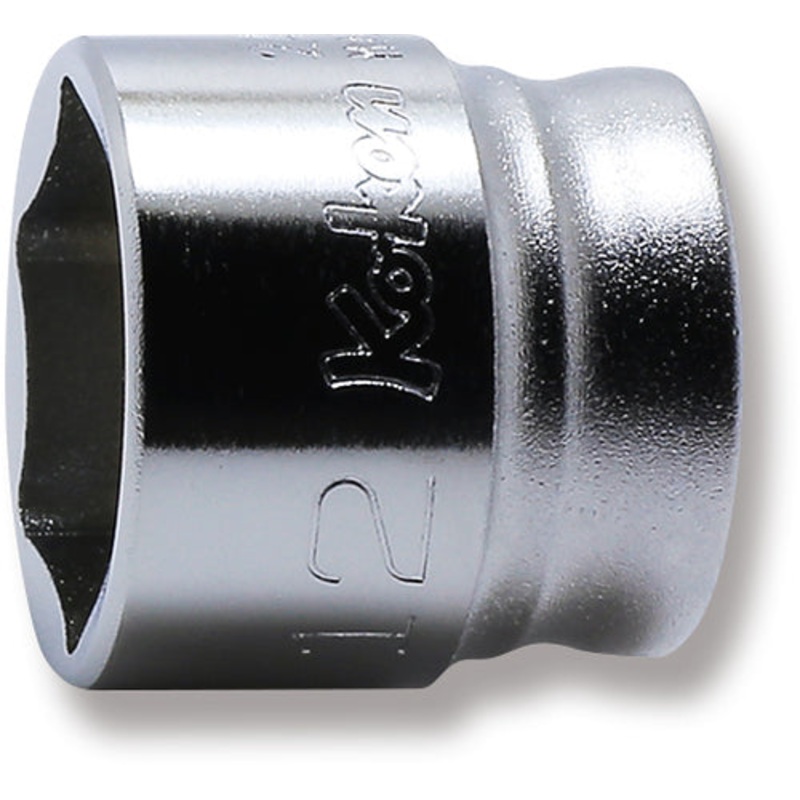 Ko-ken Tools 1/4 Sq. Dr. Z-series 6 point chrome Metric Socket 12mm