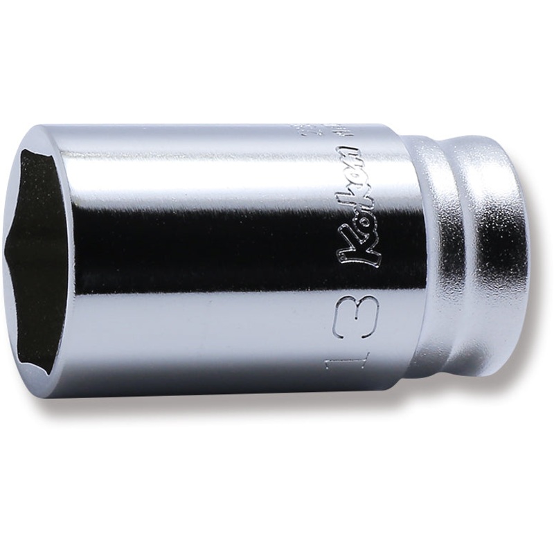 Ko-ken Tools 1/4 Sq. Dr. Socket 13mm 6 point Length 30mm Z-series