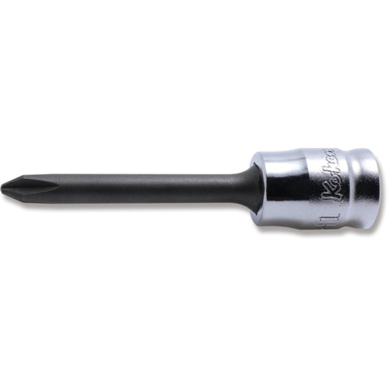 Ko-ken Tools 1/4 Sq. Dr. Bit Socket PH1 Length 50mm Z-series