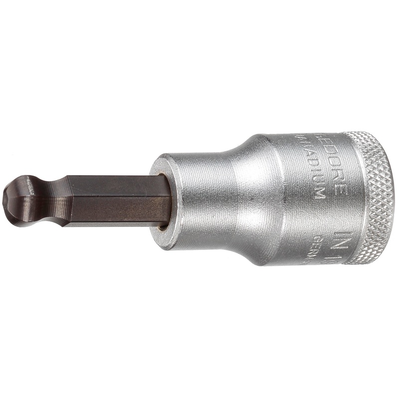 Gedore 1/2 in Ball Head Internal Hexagon Screwdriver Bit Socket, 12mm – GD 1621513