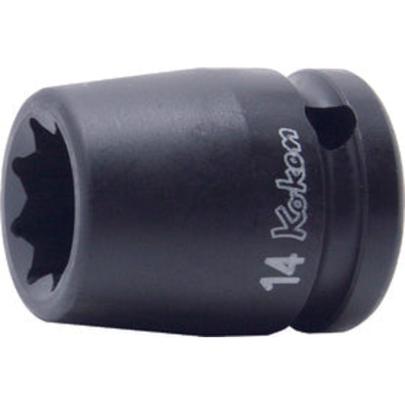 Ko-ken Tools 1/2 Sq. Dr. Socket 15mm Double Square Length 38mm