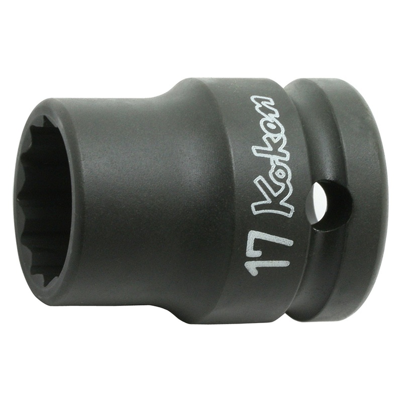 Ko-ken Tools 1/2 Sq. Dr. Socket 1.1/16 12 point Length 40mm Thin walled
