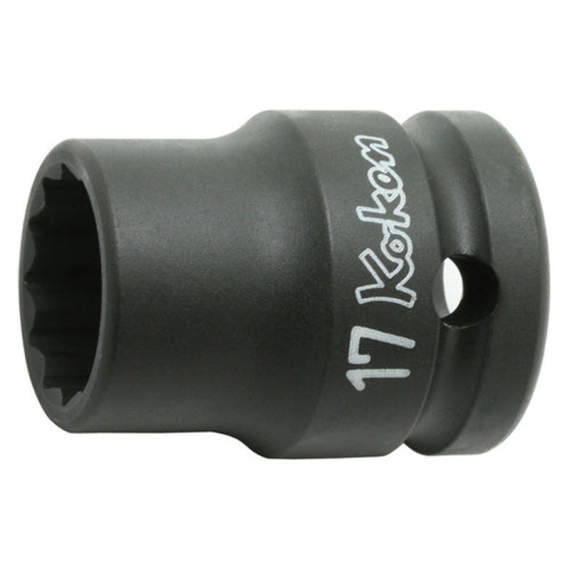 Ko-ken Tools 1/2 Sq. Dr. Socket 14mm 12 point Length 38mm Thin walled