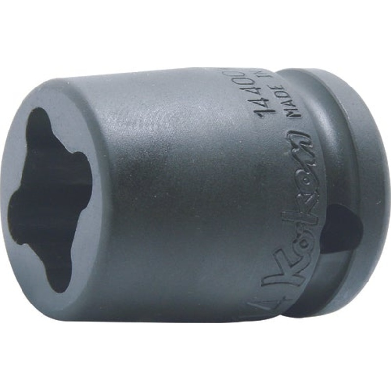 Ko-ken Tools 1/2 Sq. Dr. Socket 17mm 4 point Length 40mm