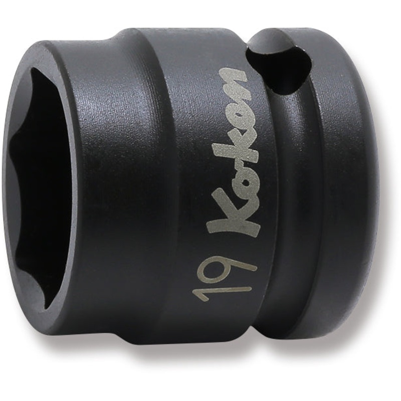 Ko-ken Tools 1/2 Sq. Dr. Thin Wall 6-Point Impact Metric Socket 19mm