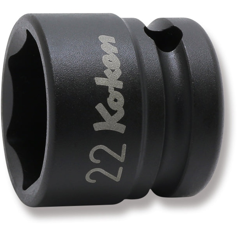 Ko-ken Tools 1/2 Sq. Dr. Thin Wall 6-Point Impact Metric Socket 22mm