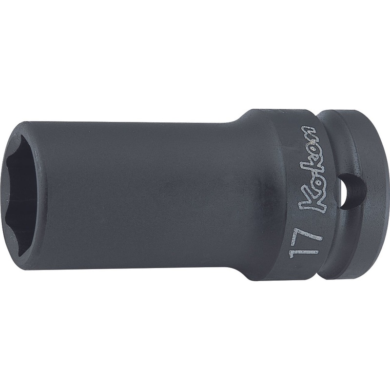 Ko-ken Tools 1/2 Sq. Dr. Socket 10mm 6 point Length 60mm Thin walled