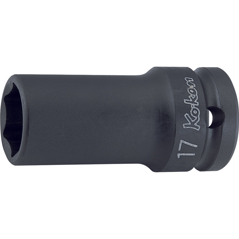 Ko-ken Tools 1/2 Sq. Dr. Socket 15mm 6 point Length 60mm Thin walled