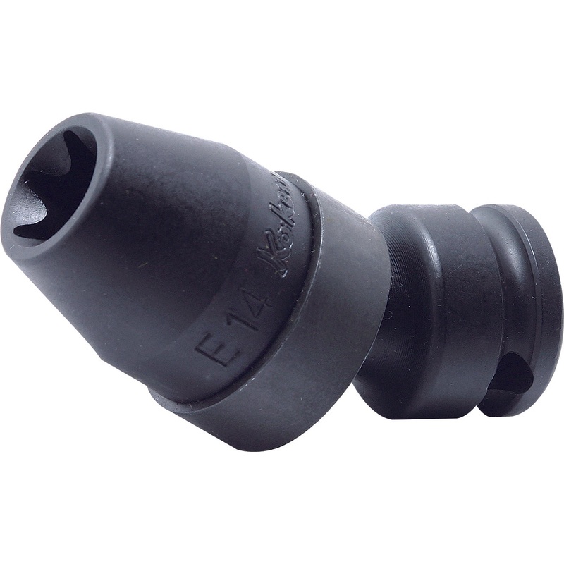 Ko-ken Tools 3/8 Sq. Dr. Impact Universal TORX E14 Socket – Length 58mm