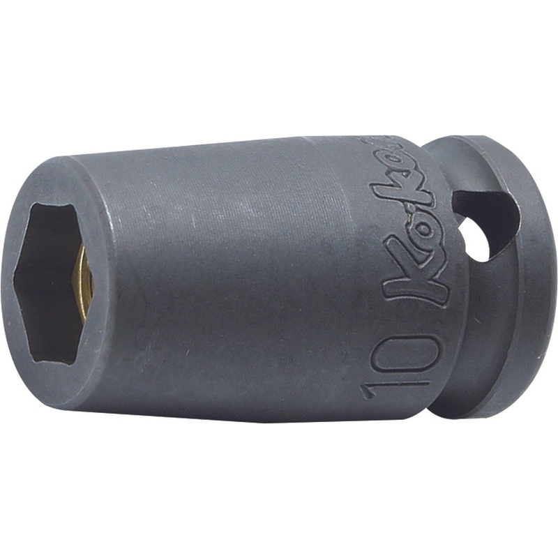 Ko-ken Tools 3/8 Sq. Dr. Socket 8mm 6 point Length 32mm Self-Tapping screw Magnet
