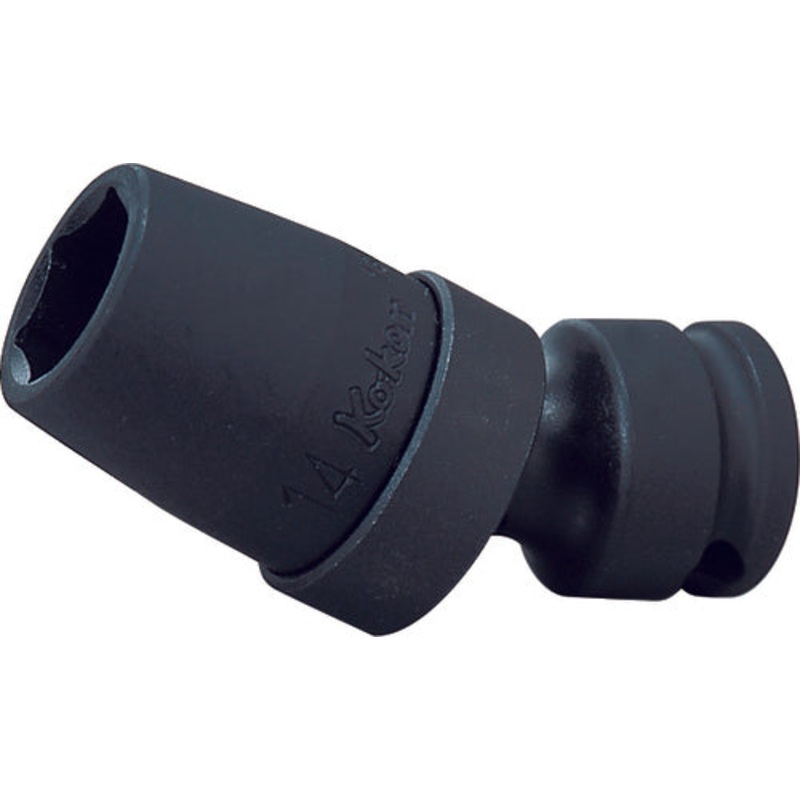 Ko-ken Tools 3/8 Sq. Dr. Universal Socket 7/16 6 point Length 57mm
