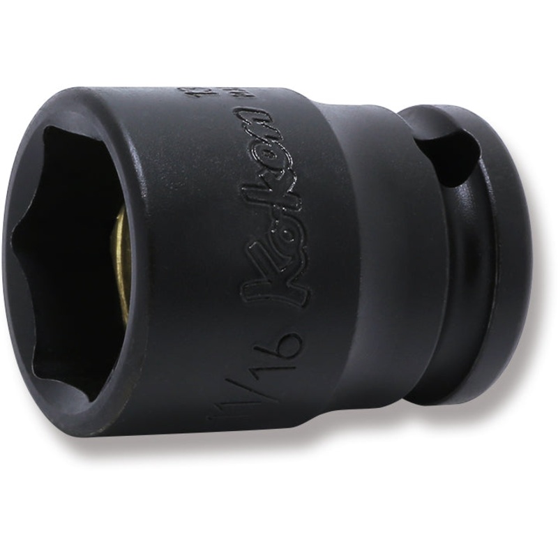 Ko-ken Tools 3/8 Sq. Dr. Socket 11/16 6 point Length 32mm Magnet