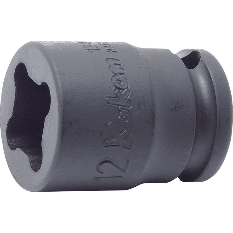 Ko-ken Tools 3/8 Sq. Dr. Socket 9mm 4 point Length 32mm Weld Nut