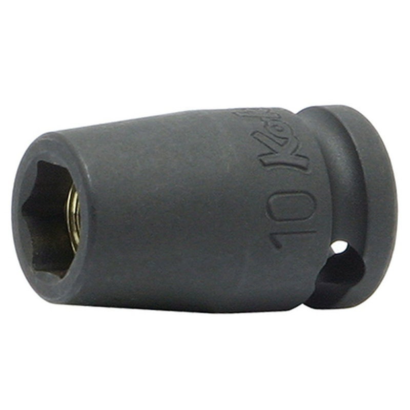 Ko-ken Tools 3/8 Sq. Dr. Socket 9mm 6 point Length 32mm Magnet
