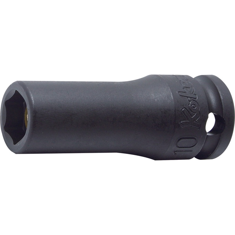 Ko-ken Tools 3/8 Sq. Dr. Socket 8mm 6 point Length 50mm Slide Magnet