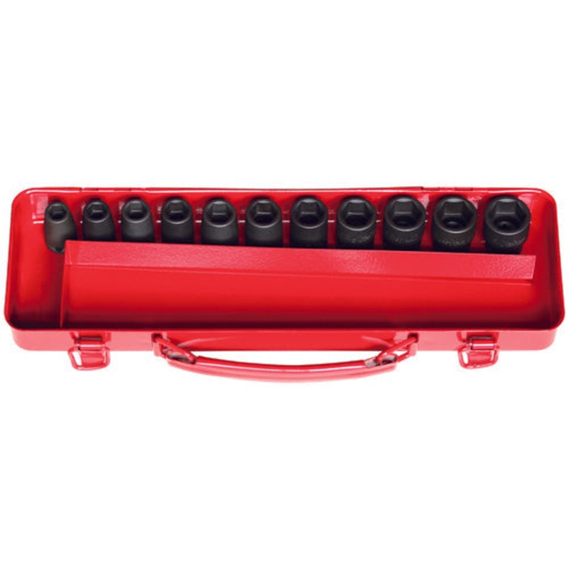 Ko-ken Tools 3/8 Sq. Dr. Socket Set 9-19mm 6 point 11 pieces