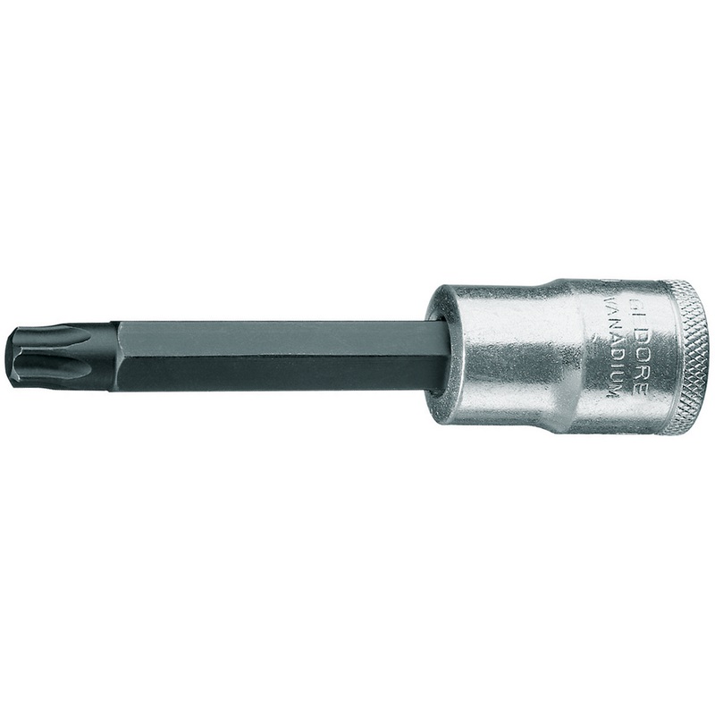 Gedore 1/2 in Long Torx Screwdriver Bit Socket, T25 – GD 6188100