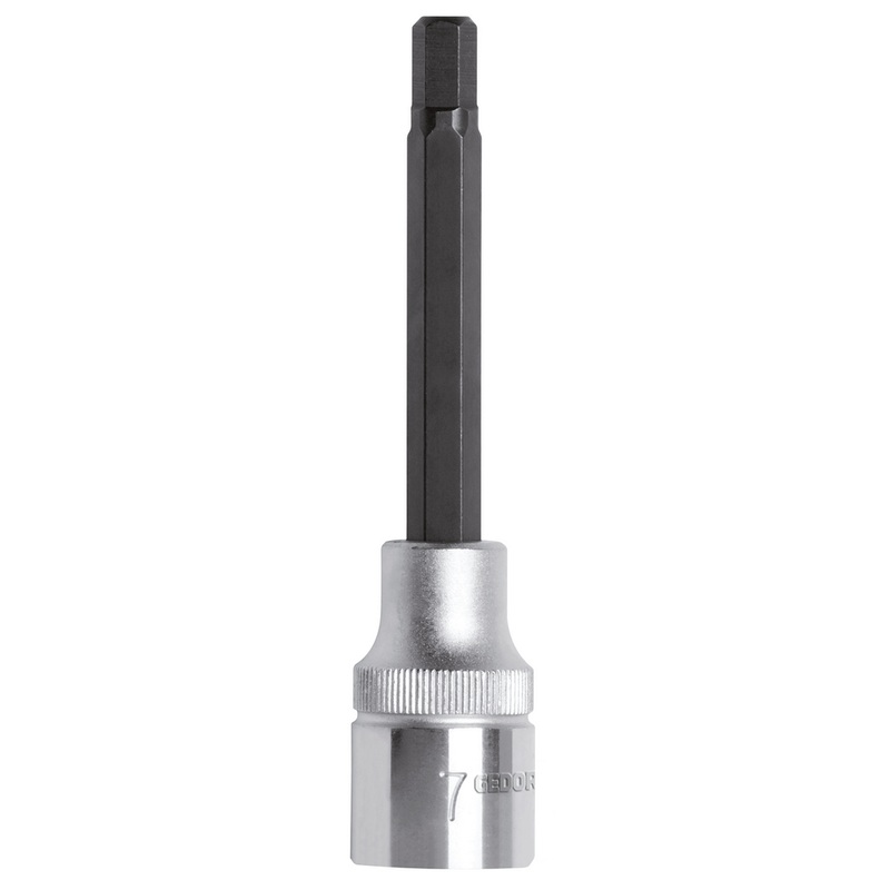 Gedore 1/2 in Screwdriver Bit Socket, 6mm, Length 100mm – GD 3300378