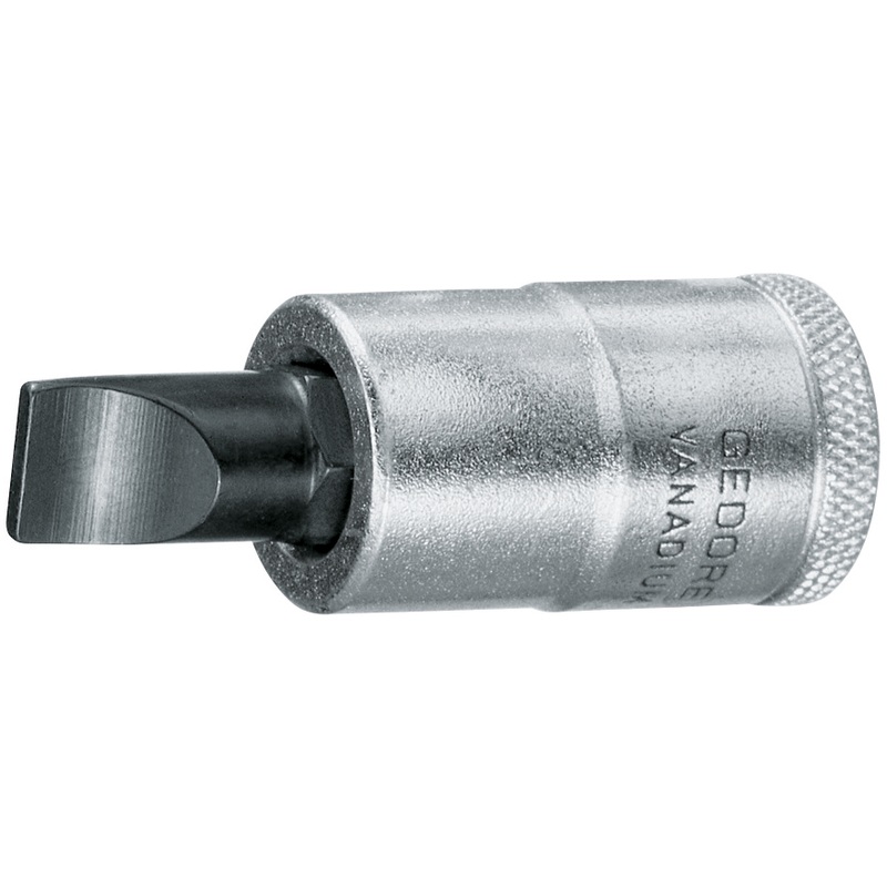 Gedore 1/2 in Slotted Screwdriver Bit Socket, 14 x 2.5mm – GD 6162140