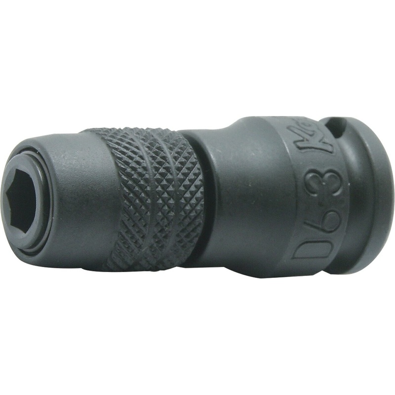 Ko-ken Tools 3/8 Sq. Dr. Adaptor 1/4 For 1/4H Bit Length 45mm Locking Quick release