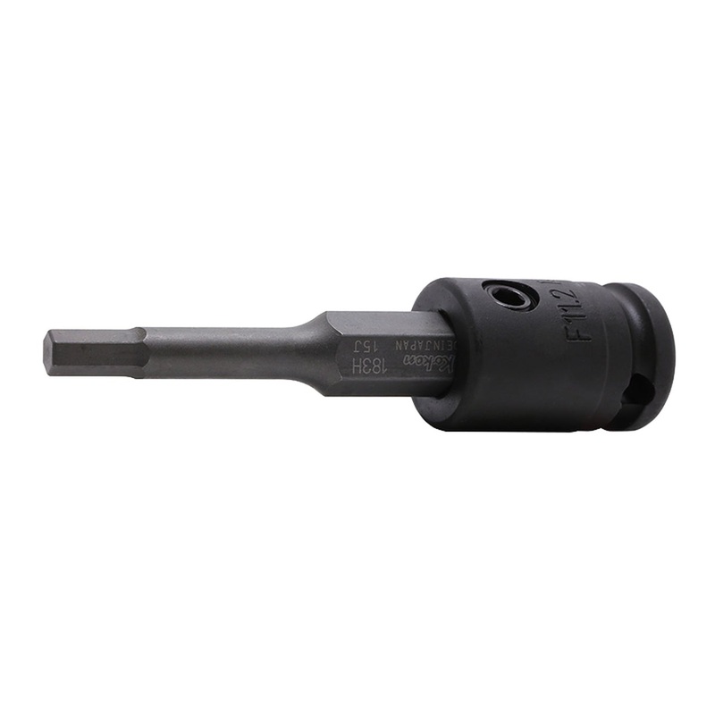 Ko-ken Tools 3/8 Sq. Dr. Bit Socket 8mm Hex Length 92mm