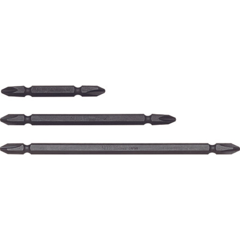Ko-ken Tools 1/4 Hex Dr. Double Ended Bit PH1 Length 100mm