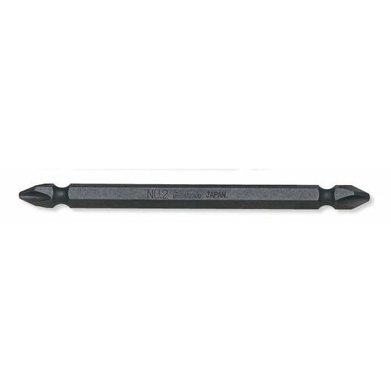 Ko-ken Tools 1/4 Hex Dr. Double Ended Bit PH1 Length 100mm Magnetized
