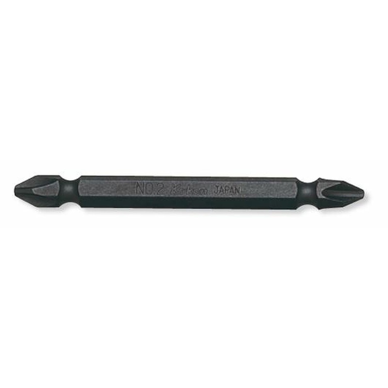 Ko-ken Tools 1/4 Hex Dr. Double Ended Bit PH3 Length 75mm Magnetized