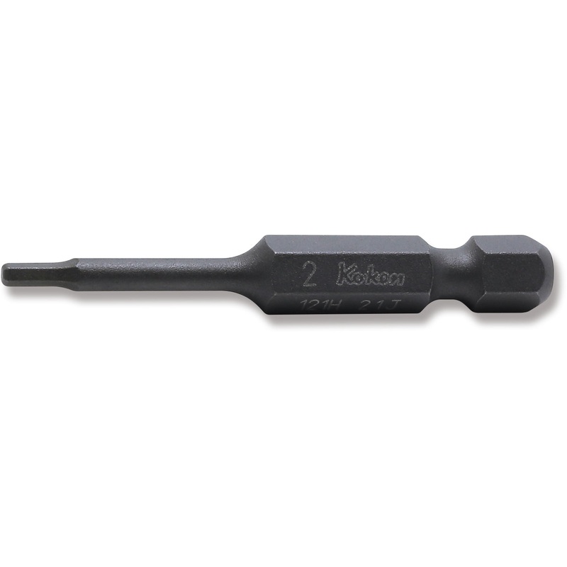 Ko-ken Tools 1/4 Hex Dr. Bit 2mm Hex Length 50mm