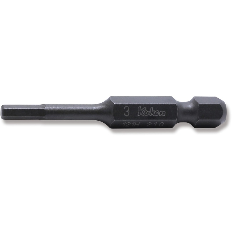 Ko-ken Tools 1/4 Hex Dr. Bit 3mm Hex Length 50mm