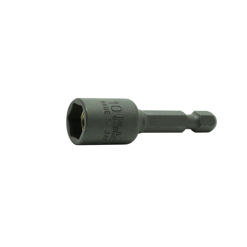 Ko-ken Tools 1/4 Hex Dr. Nut Setter 1/4 6 point Length 50mm Magnet