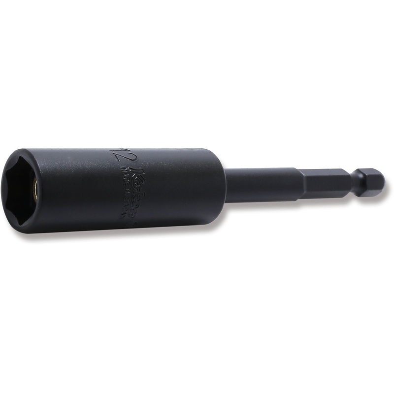 Ko-ken Tools 1/4 Hex Dr. Nut Setter 12mm 6 point Length 100mm Slide Magnet