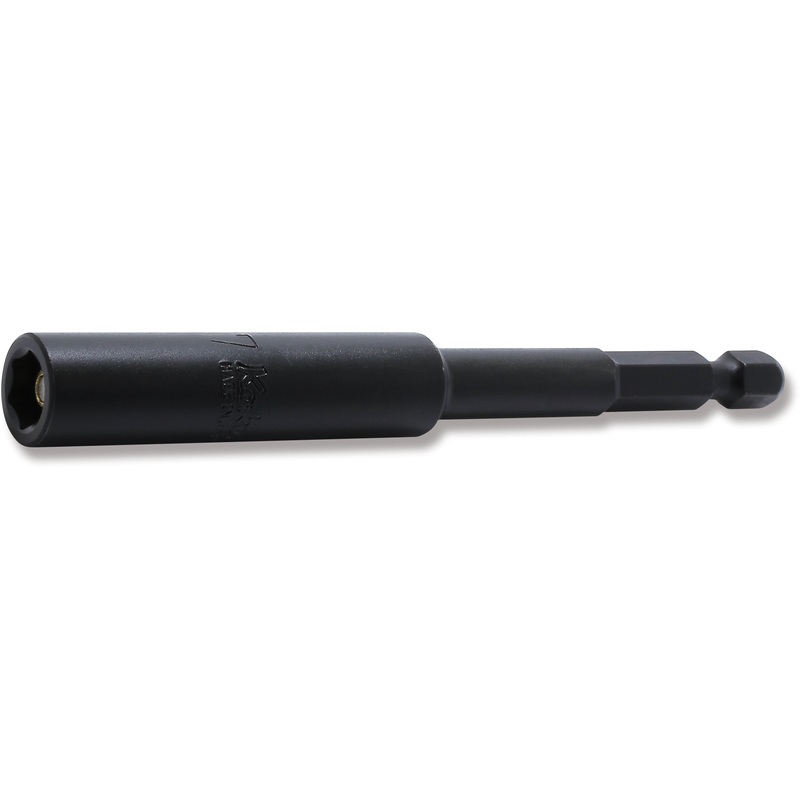 Ko-ken Tools 1/4 Hex Dr. Nut Setter 7mm 6 point Length 100mm Slide Magnet