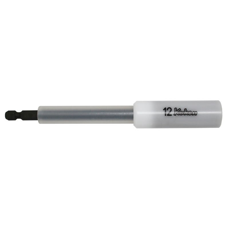 Ko-ken Tools 1/4 Hex Dr. Nut Setter with Plastic Protector 12mm 6 point Length 150mm Slide Magnet Turnable POM cover