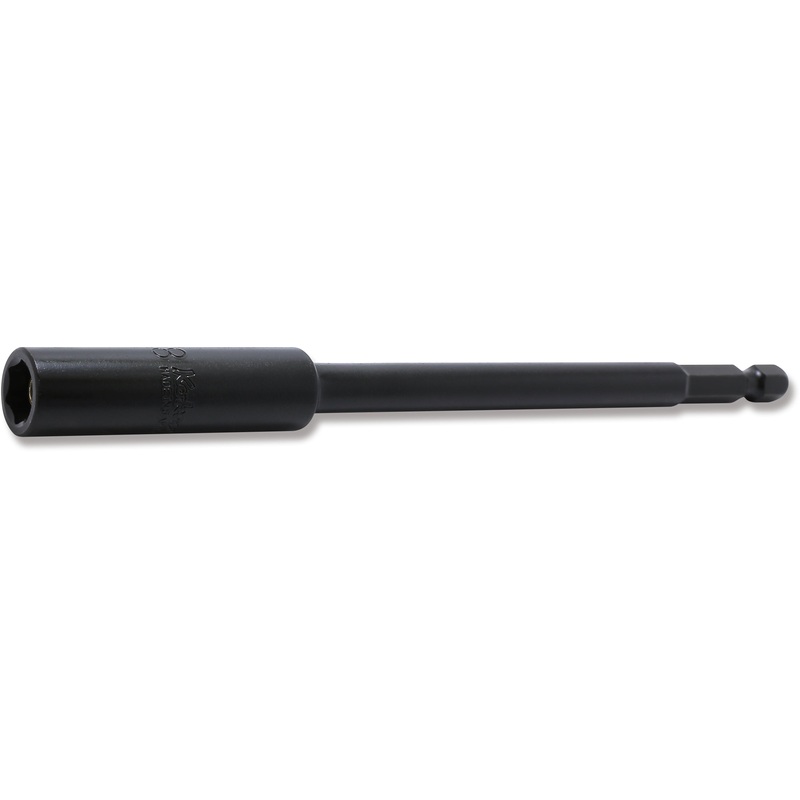 Ko-ken Tools 8mm 1/4 Hex Dr. Slide Magnet 6-Point Nut Setter, 150mm Length