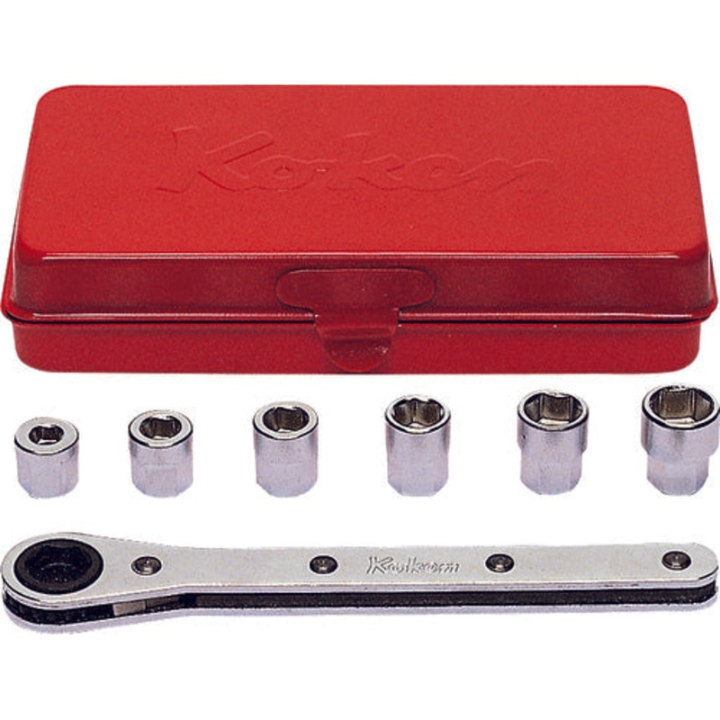 Ko-ken Tools Socket Set 5-10mm 6 point 7 pieces
